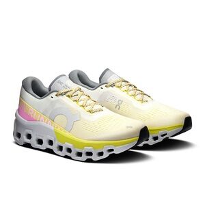 NWT Limited Edition On Running Cloud MONSTER 2-  7.5 - Ivory/LIME/PINK